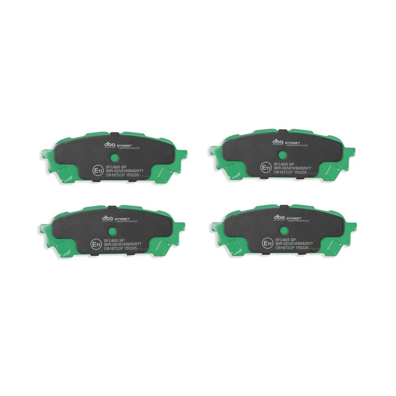 DBA Street Performance Brake Pads 108.6mm x 39.2mm DB1672SP - Rear