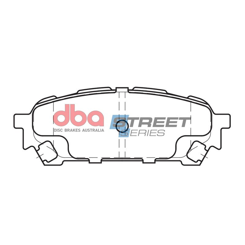 DBA Street Series Ceramic Brake Pads 108.6mm x 39.2mm DB1672SS - Rear