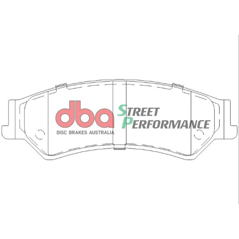 DBA Street Performance Brake Pads 151.6mm x 51.7mm DB1675SP - Rear