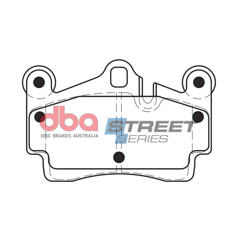 DBA Street Series Ceramic Brake Pads 112.2mm x 73.7mm DB1677SS - Rear