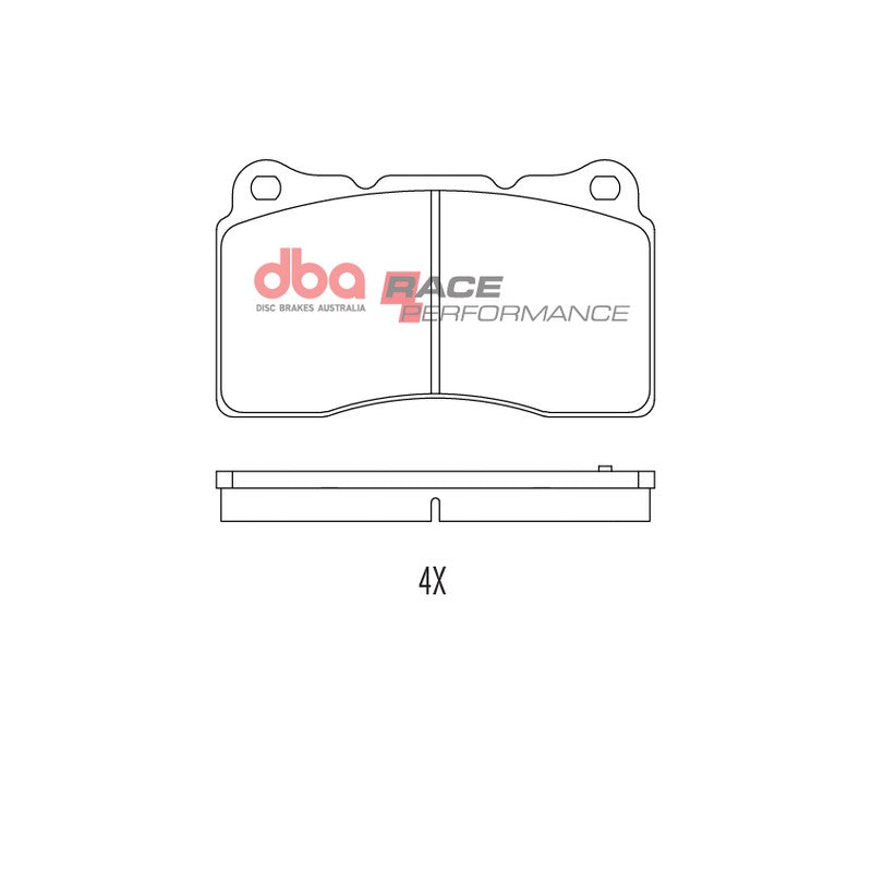 DBA Race Performance Brake Pads 131.7mm x 77.3mm DB1678RP - Front
