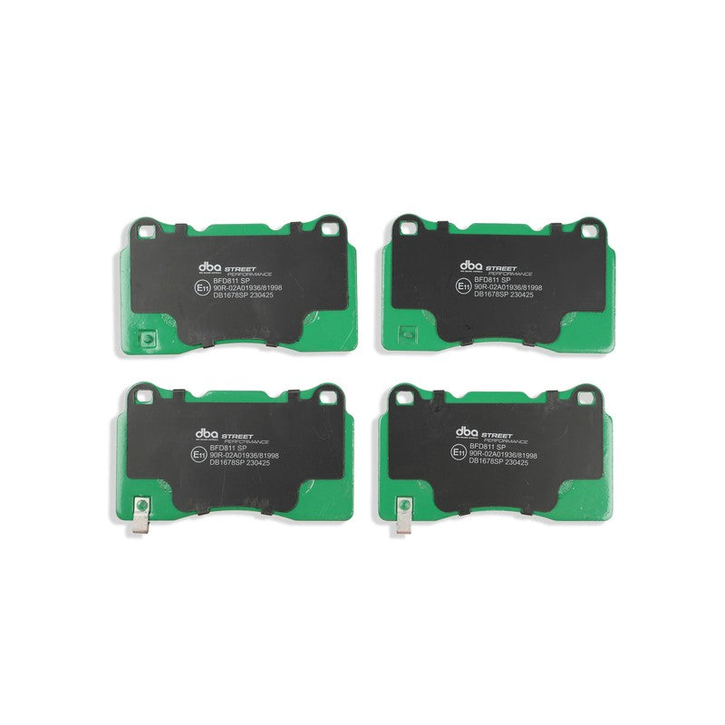 DBA Street Performance Brake Pads 131.8mm x 77.3mm DB1678SP - Front