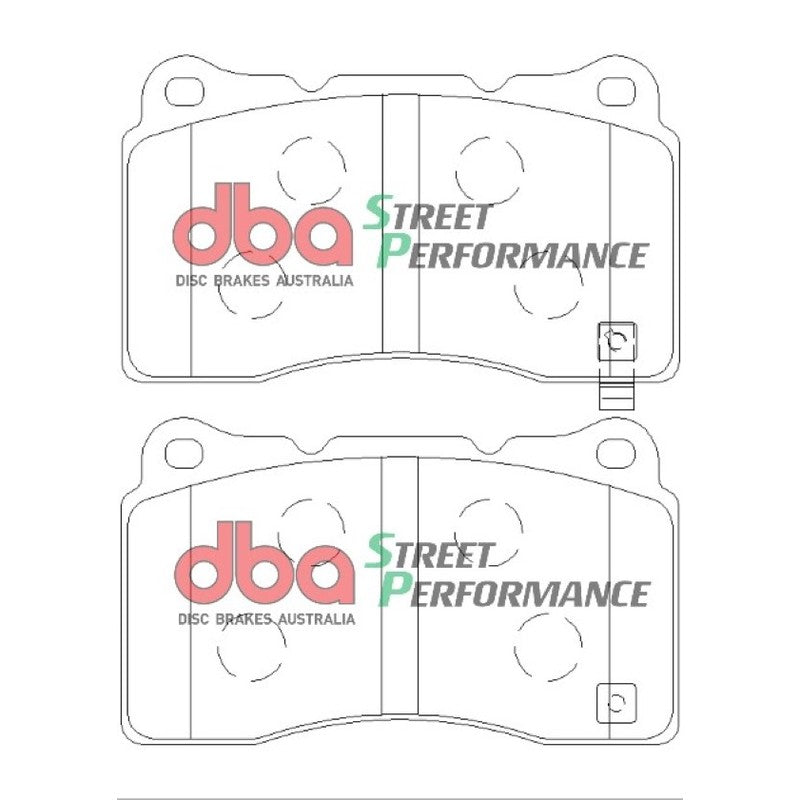 DBA Street Performance Brake Pads 131.8mm x 77.3mm DB1678SP - Front