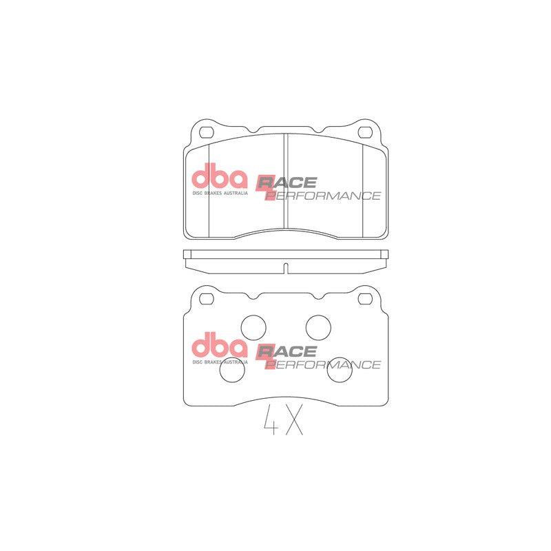 DBA Race Performance Brake Pads 131.7mm x 77.3mm DB1695RP - Front