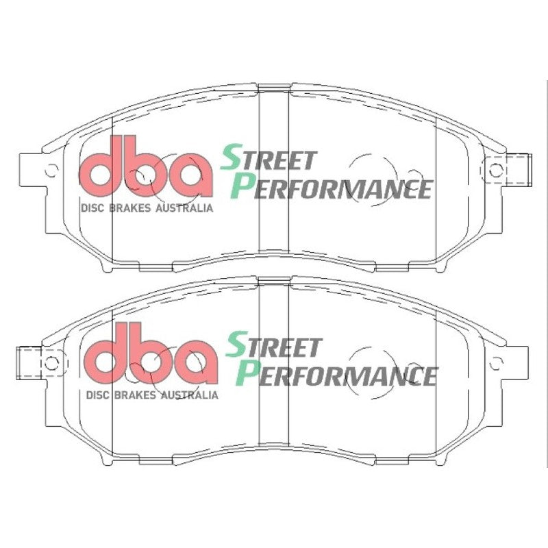 DBA Street Performance Brake Pads 157.1mm x 58.6mm DB1696SP - Front