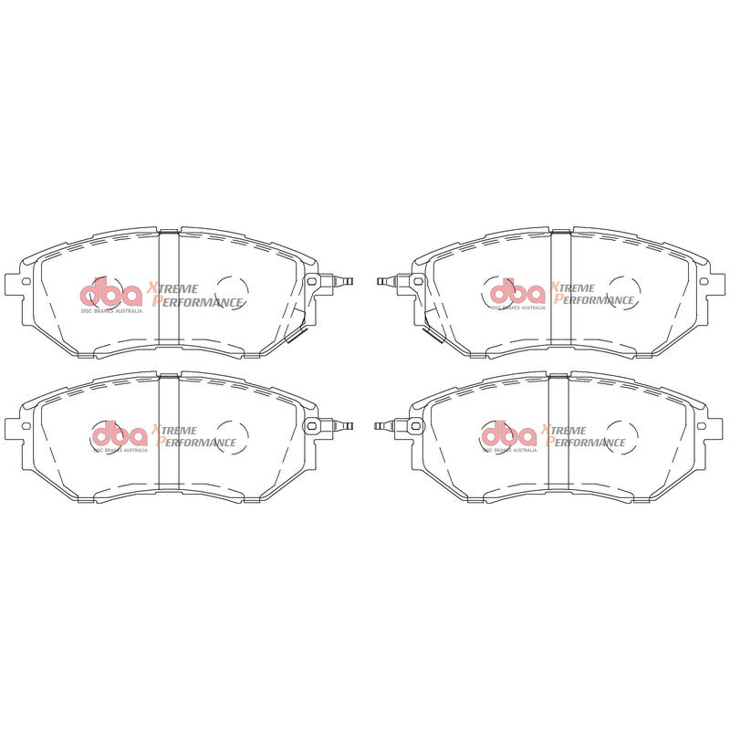 DBA Xtreme Performance Brake Pads 157mm x 63.4mm DB1722XP - Front