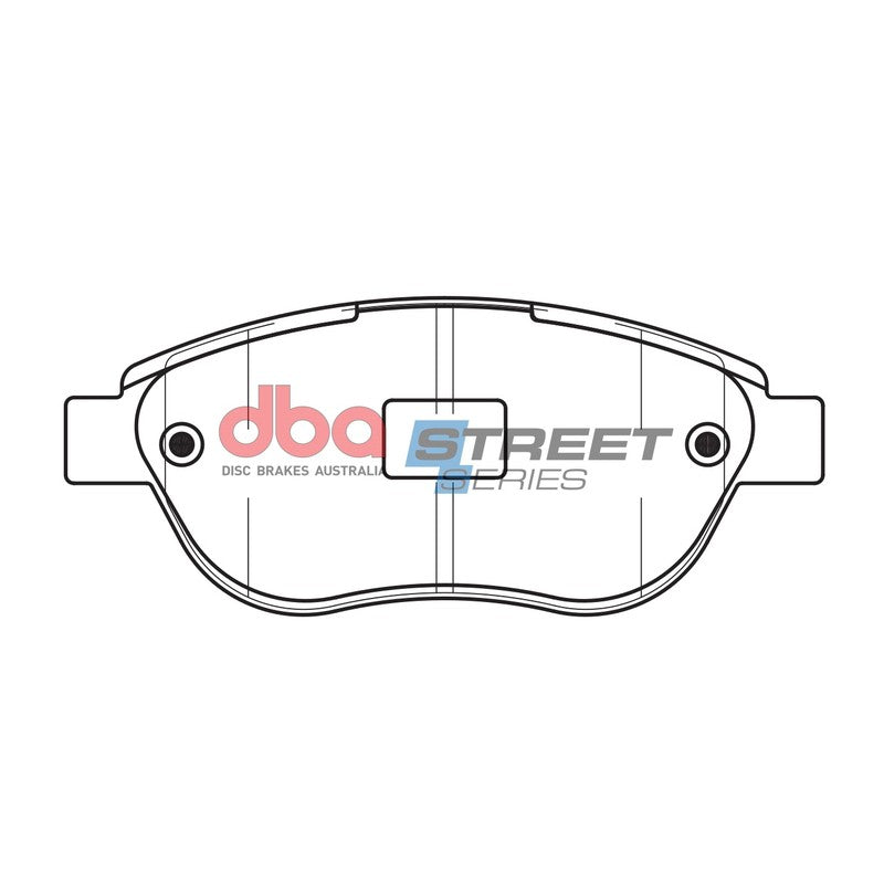 DBA Street Series Ceramic Brake Pads 136.8mm x 57.3mm DB1758SS - Front