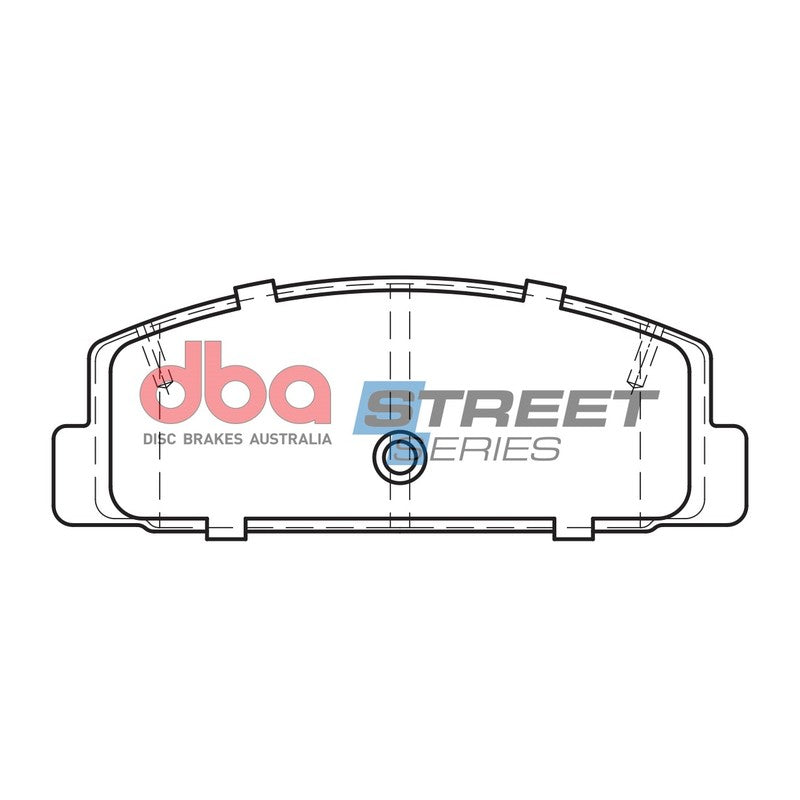 DBA Street Series Ceramic Brake Pads 107.6mm x 39.5mm DB1760SS - Rear