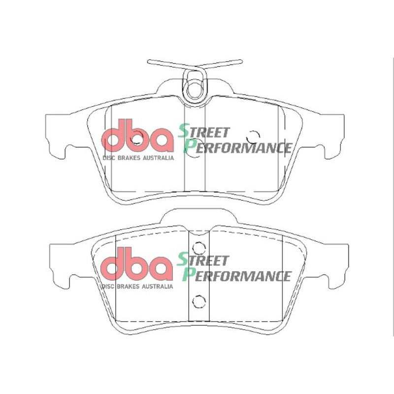 DBA Street Performance Brake Pads 123mm x 51.9mm DB1763SP - Rear