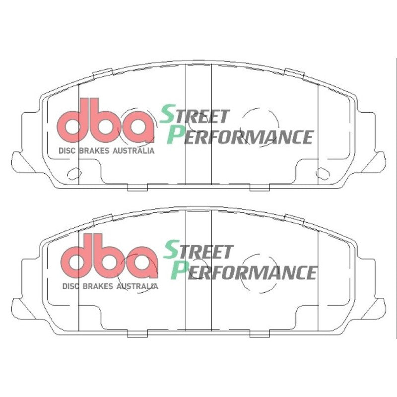 DBA Street Performance Brake Pads 153.4mm x 52.6mm DB1765SP - Front