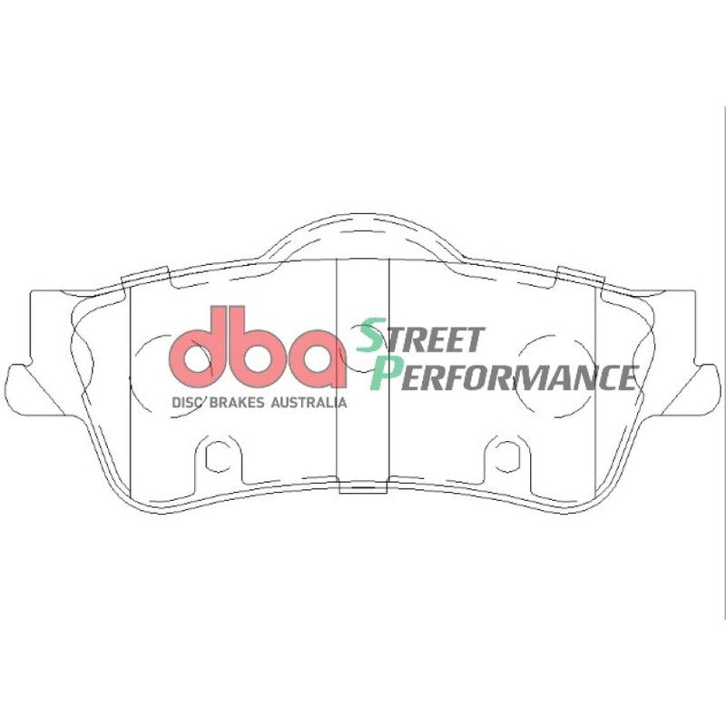 DBA Street Performance Brake Pads 121.3mm x 51mm DB1766SP - Rear