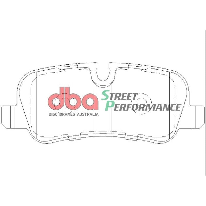 DBA Street Performance Brake Pads 116.6mm x 46.5mm DB1781SP - Rear