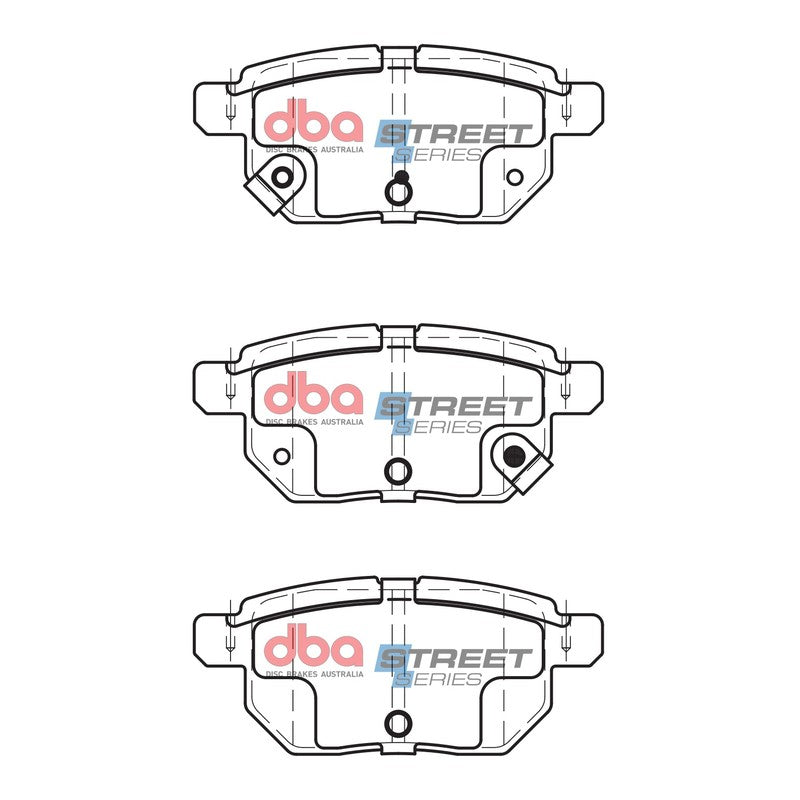 DBA Street Series Ceramic Brake Pads 98.5mm x 42.8mm DB1786SS - Rear