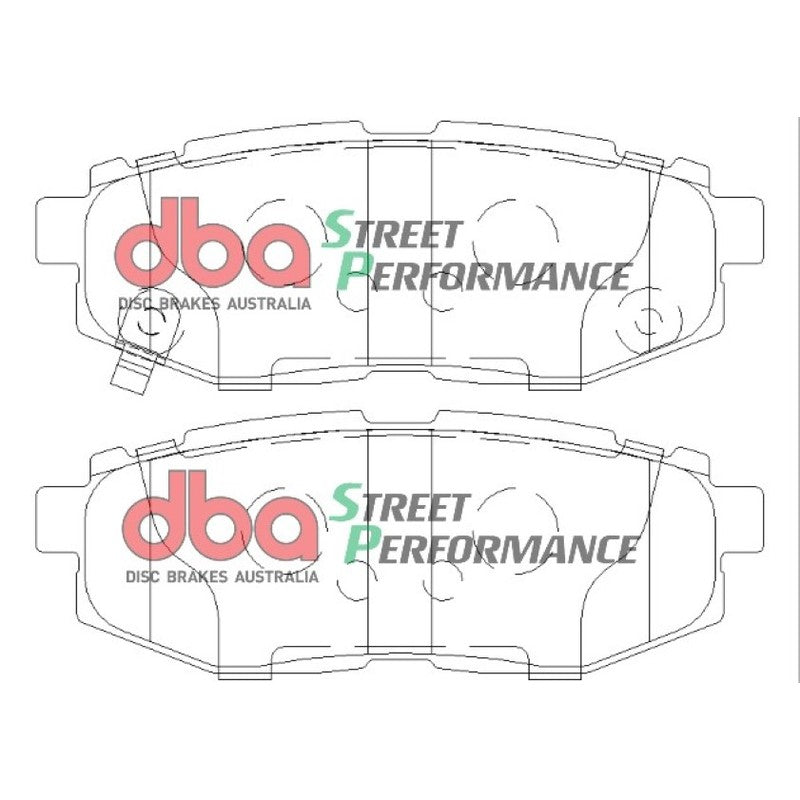 DBA Street Performance Brake Pads 110.4mm x 40mm DB1789SP - Rear