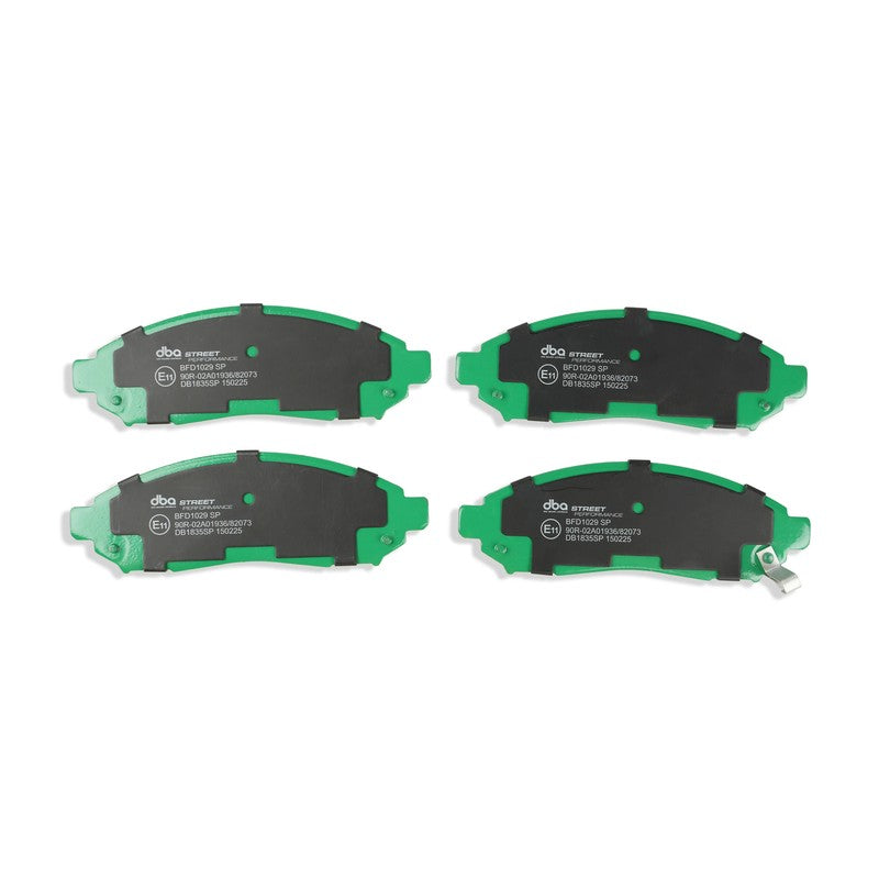 DBA Street Performance Brake Pads 163.6mm x 54.1mm DB1835SP - Front