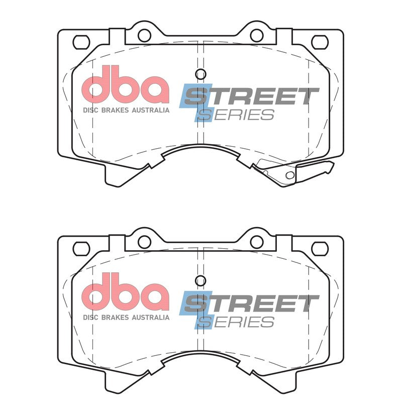 DBA Street Series Semi-Metallic Brake Pads 143.8mm x 83.5mm DB1838SS - Front