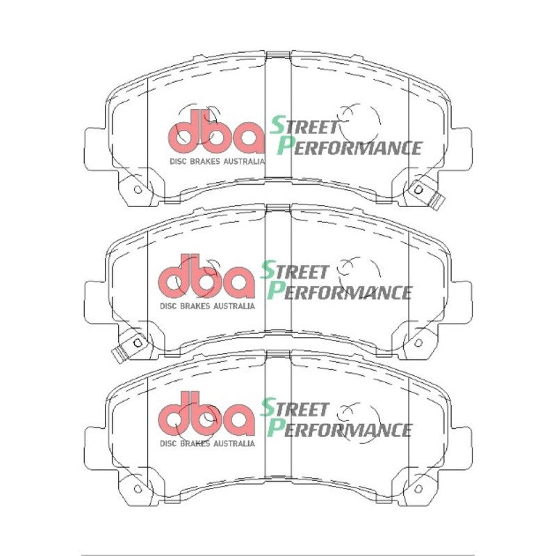 DBA Street Performance Brake Pads 151.8mm x 61.1mm DB1841SP - Front