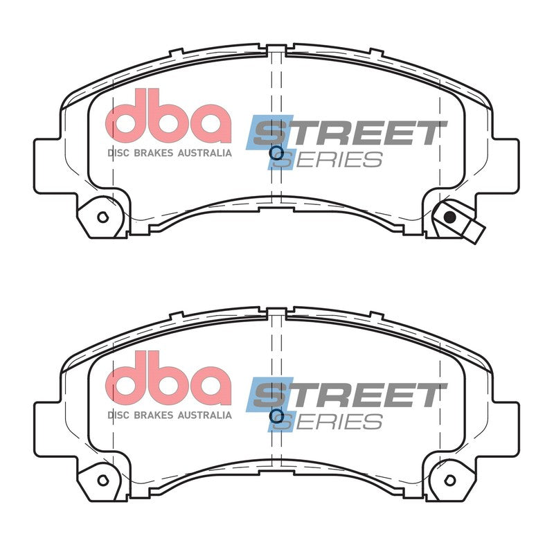 DBA Street Series Ceramic Brake Pads 152.0mm x 60.9mm DB1841SS - Front