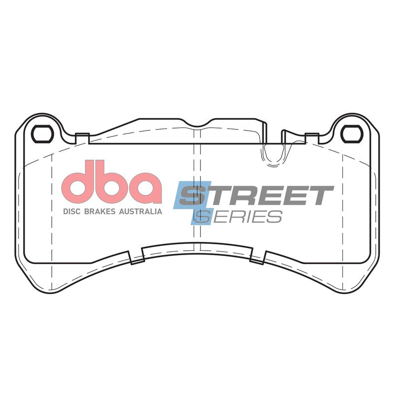 DBA Street Series Ceramic Brake Pads 164.6mm x 81.4mm DB1845SS - Front