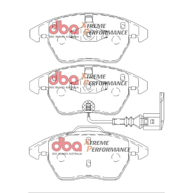 DBA Xtreme Performance Brake Pads 155.2+156.5mm x 66+71.5mm DB1849XP - Front
