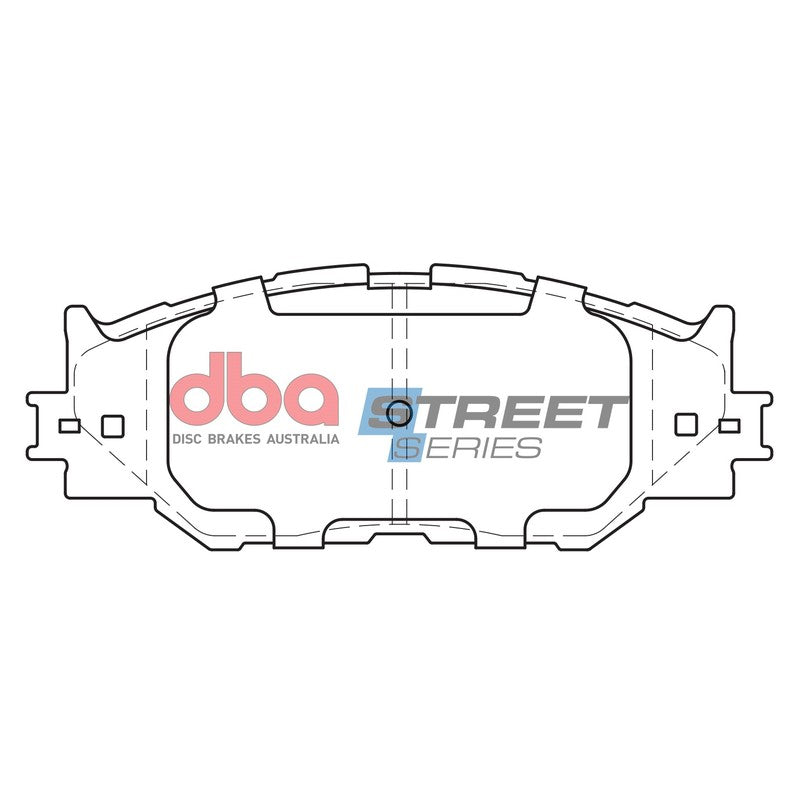DBA Street Series Ceramic Brake Pads 154.6mm x 59.3mm DB1852SS - Front