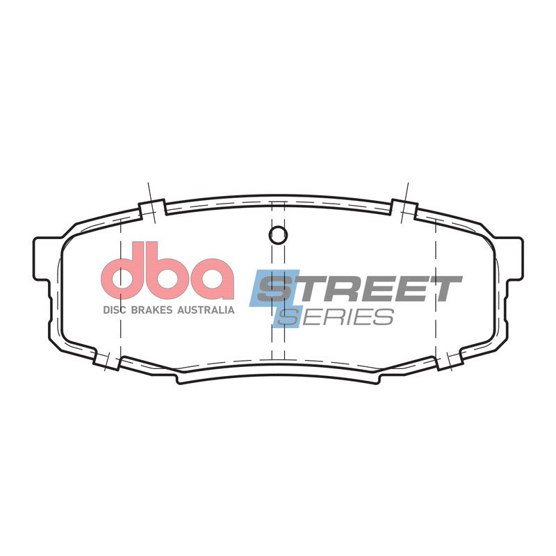DBA Street Series Ceramic Brake Pads 116.4mm x 44.7mm DB1857SS - Rear