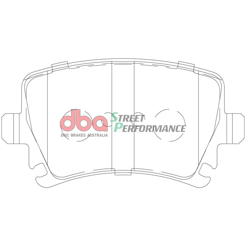 DBA Street Performance Brake Pads 105.3mm x 56mm DB1865SP - Rear