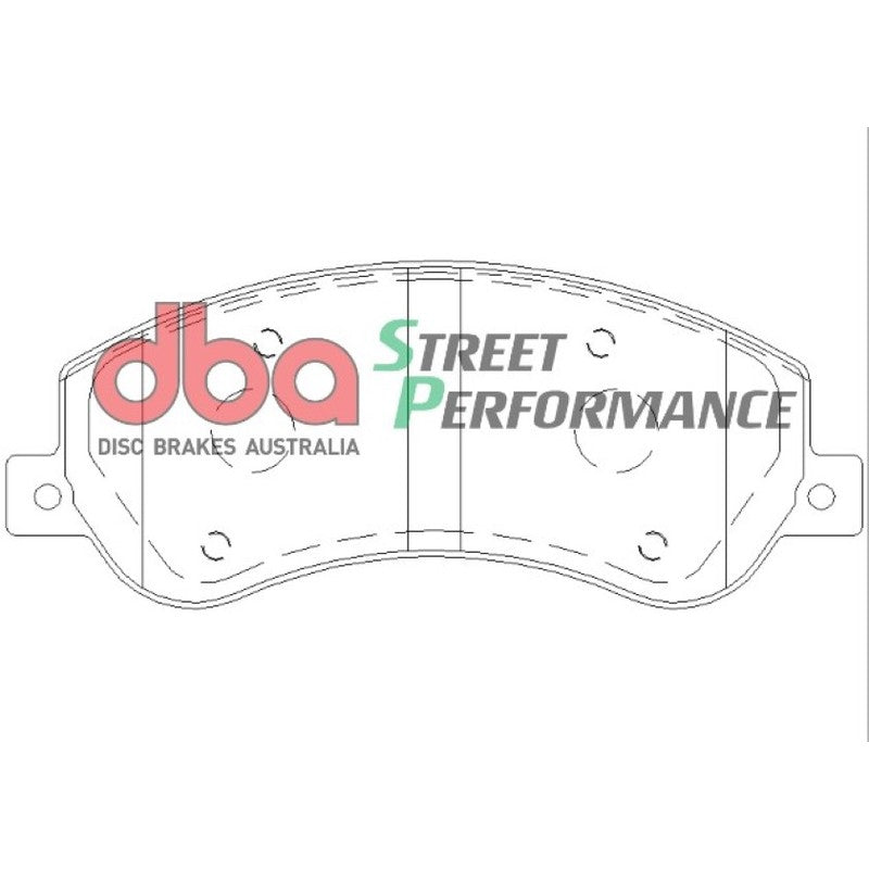 DBA Street Performance Brake Pads 164.8mm x 66.8mm DB1915SP - Front