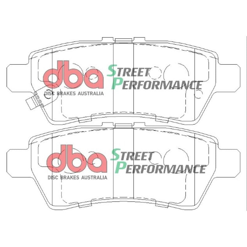 DBA Street Performance Brake Pads 110.6mm x 41.4mm DB1919SP - Rear