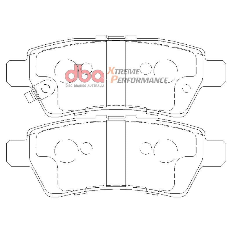 DBA Xtreme Performance Brake Pads 110.6mm x 41.4mm DB1919XP - Rear