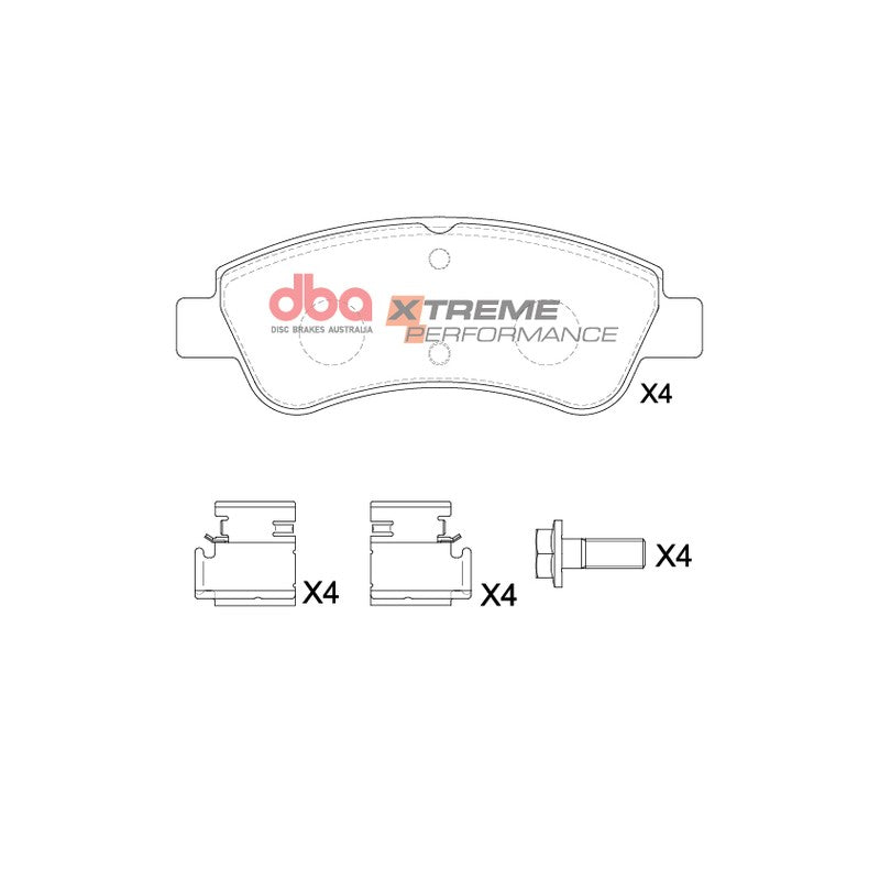 DBA Xtreme Performance Brake Pads 136.9mm x 52mm DB1923XP - Front