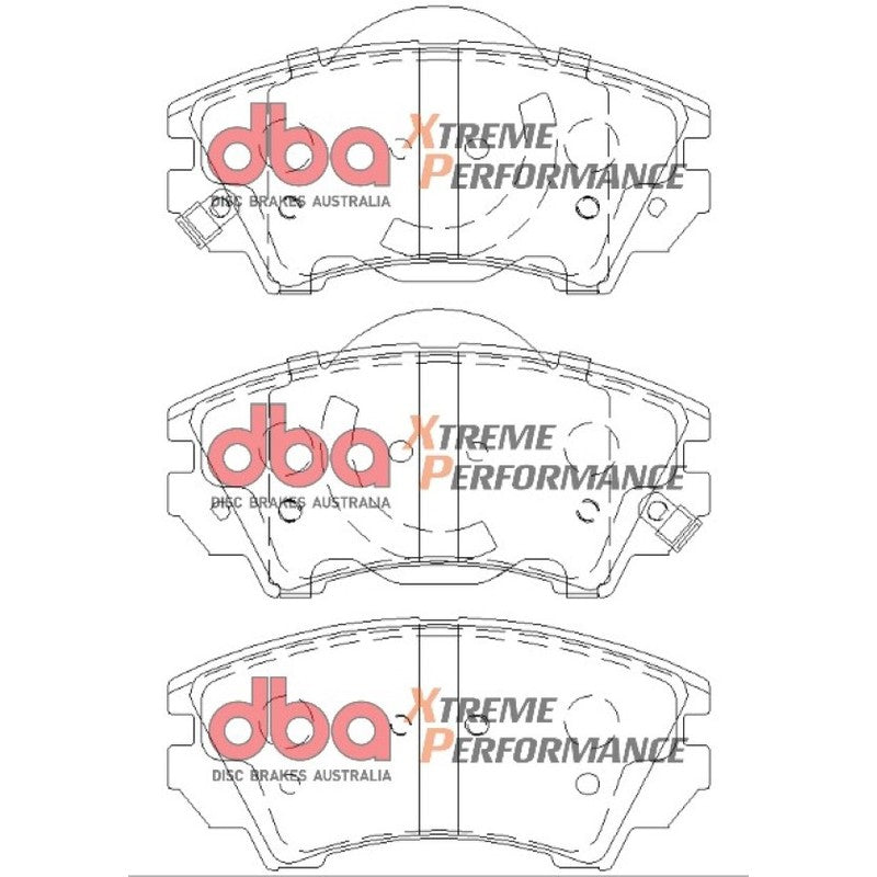 DBA Xtreme Performance Brake Pads 141.9mm x 66.6mm DB1925XP - Front