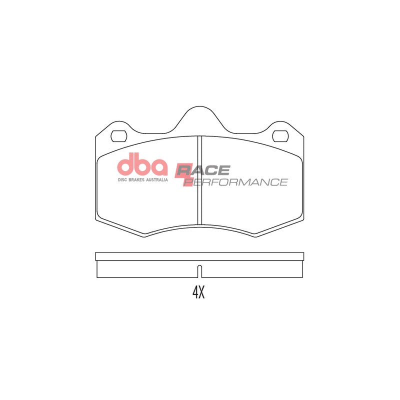 DBA Race Performance Brake Pads 130mm x 81.6mm DB1938RP - Front