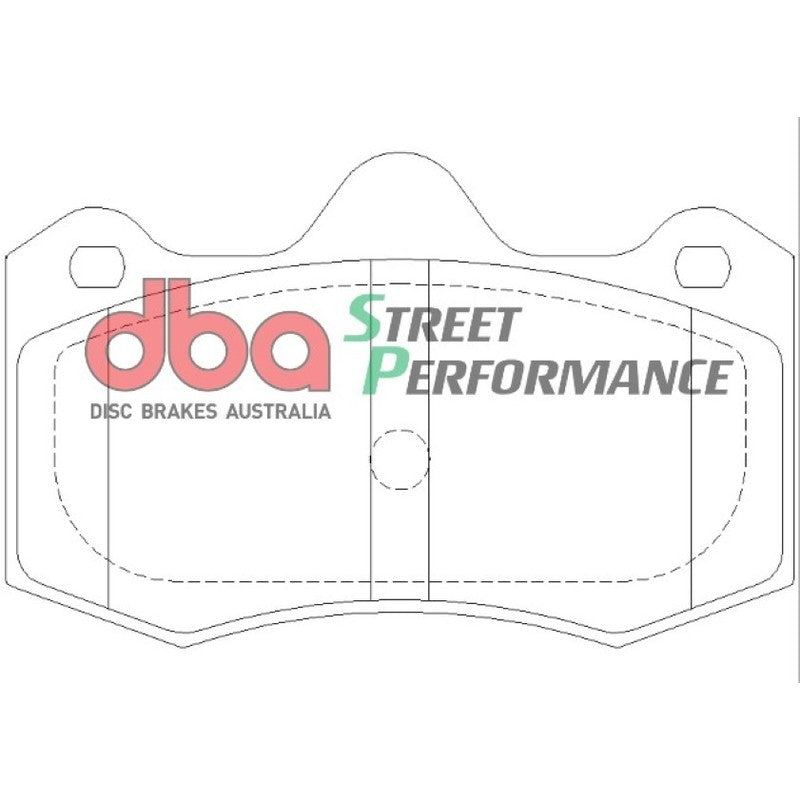 DBA Street Performance Brake Pads 130mm x 81.6mm DB1938SP - Front