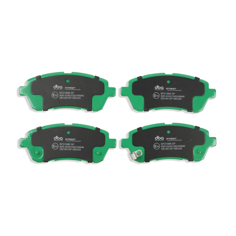 DBA Street Performance Brake Pads 125.6mm x 51.9mm DB1941SP - Front