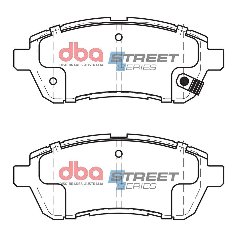 DBA Street Series Ceramic Brake Pads 125.6mm x 51.9mm DB1941SS - Front