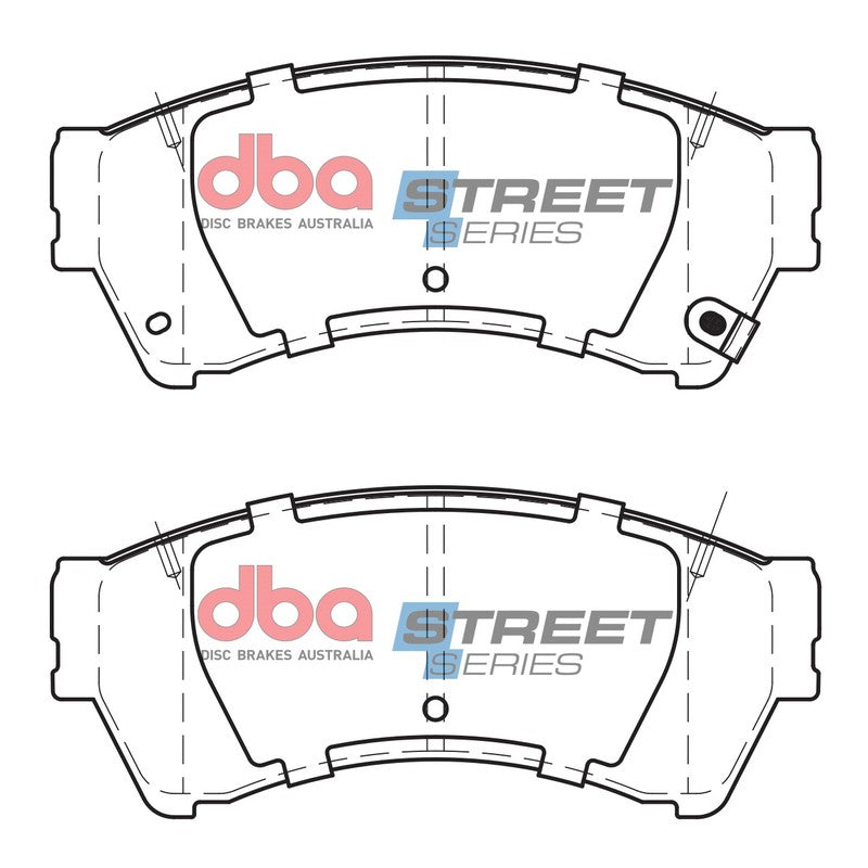 DBA Street Series Ceramic Brake Pads 136.8mm x 58.8mm DB1942SS - Front