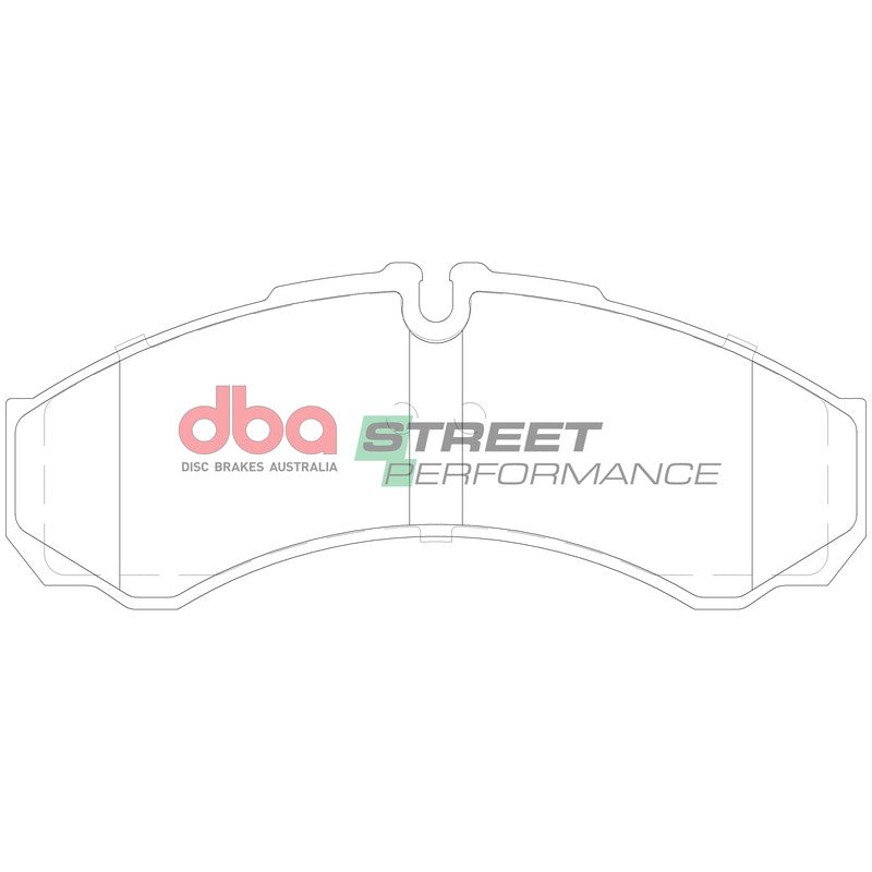 DBA Street Performance Brake Pads 164.7mm x 66.4mm DB1954SP - Front