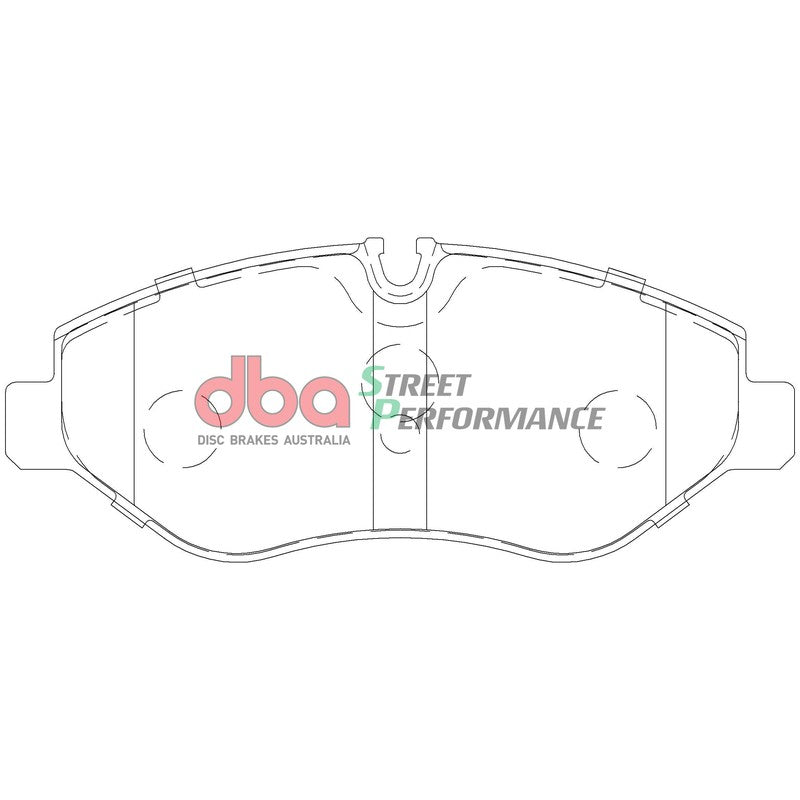 DBA Street Performance Brake Pads 163.15mm x 67mm DB1973SP - Front