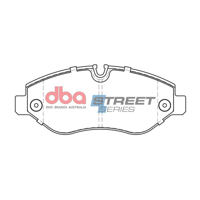 DBA Street Series Semi-Metallic Brake Pads 163.2mm x 67.0mm DB1973SS - Front