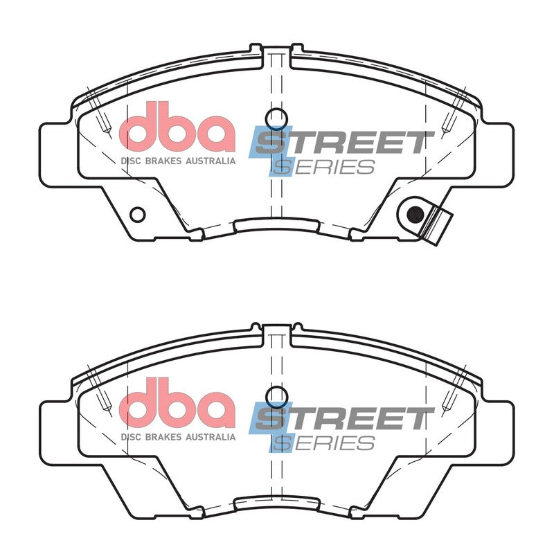 DBA Street Series Ceramic Brake Pads 136.4mm x 56.1mm DB1991SS - Front