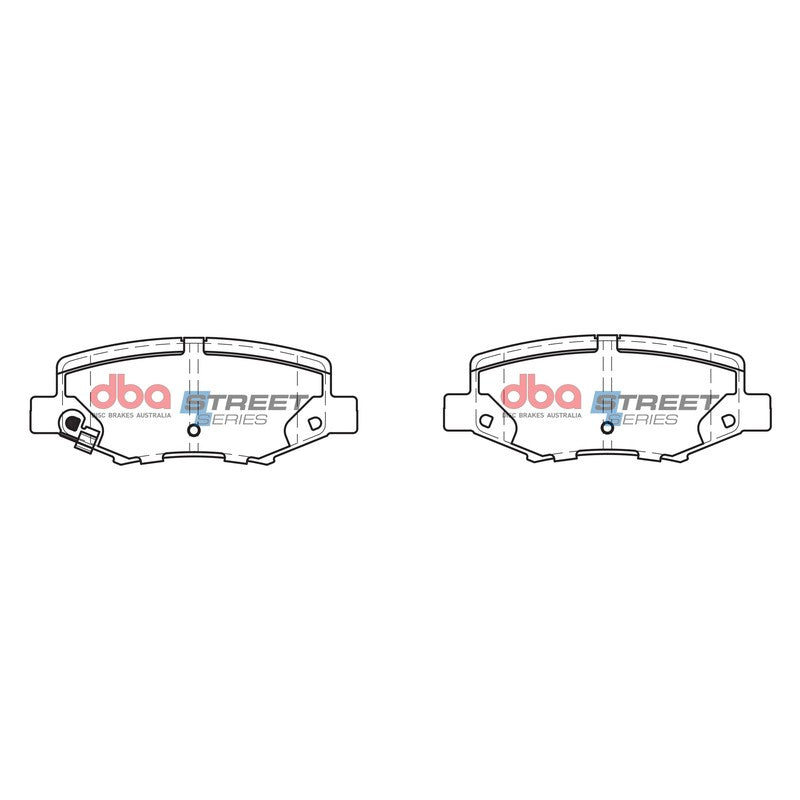 DBA Street Series Ceramic Brake Pads 116.5mm x 45.5mm DB2003SS - Rear