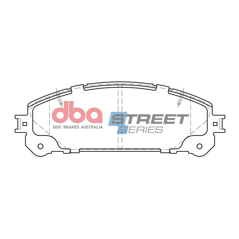 DBA Street Series Ceramic Brake Pads 166.6mm x 59.3mm DB2004SS - Front