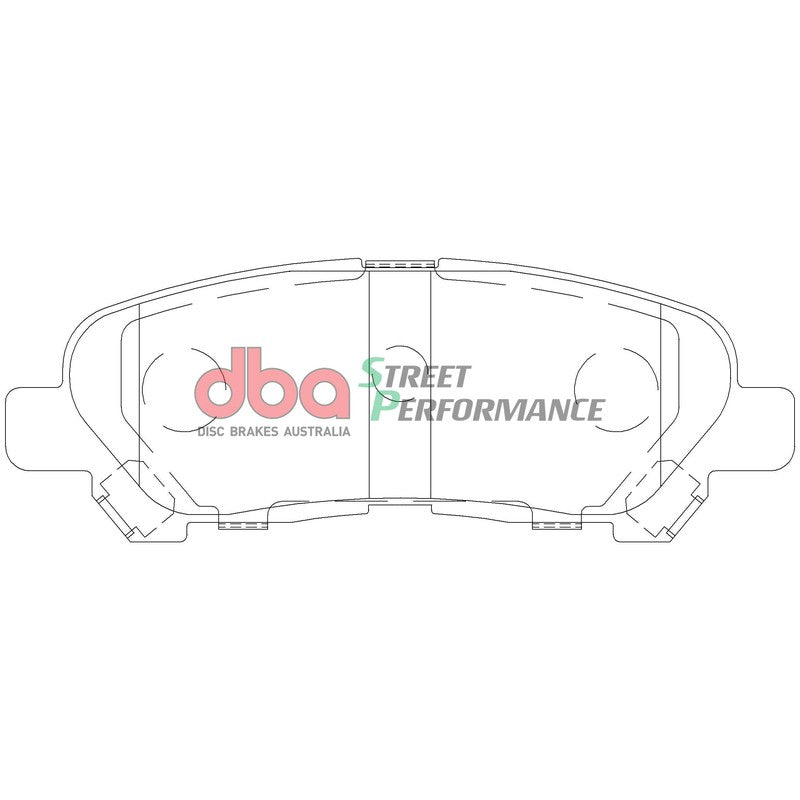 DBA Street Performance Brake Pads 113.2mm x 40.8mm DB2005SP - Rear