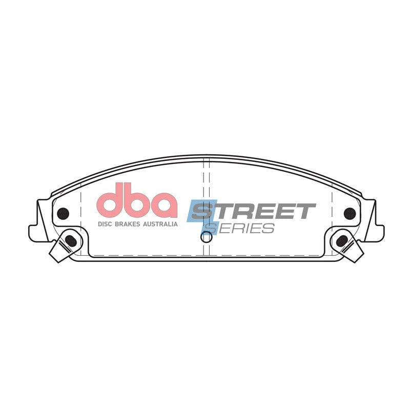 DBA Street Series Ceramic Brake Pads 183.4mm x 54.9mm DB2008SS - Front