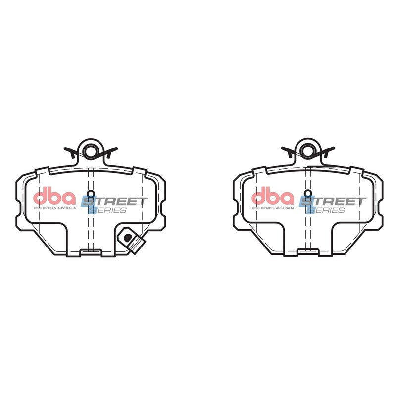 DBA Street Series Ceramic Brake Pads 90.1mm x 70.1mm DB2030SS - Front