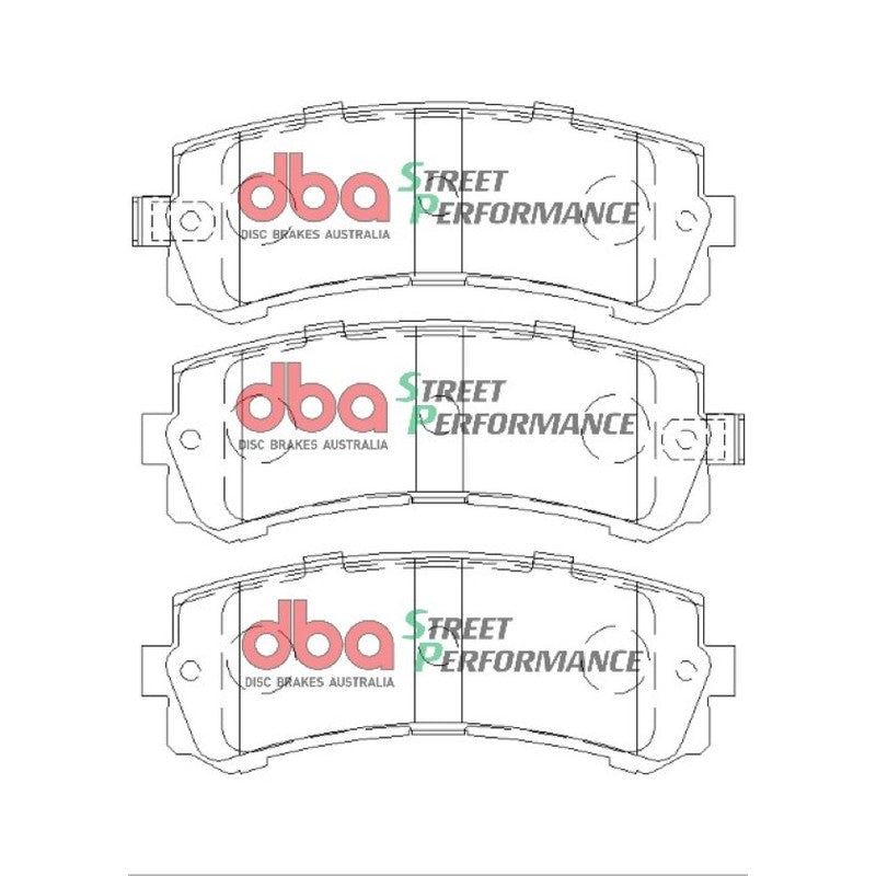 DBA Street Performance Brake Pads 121mm x 45.3mm DB2060SP - Rear