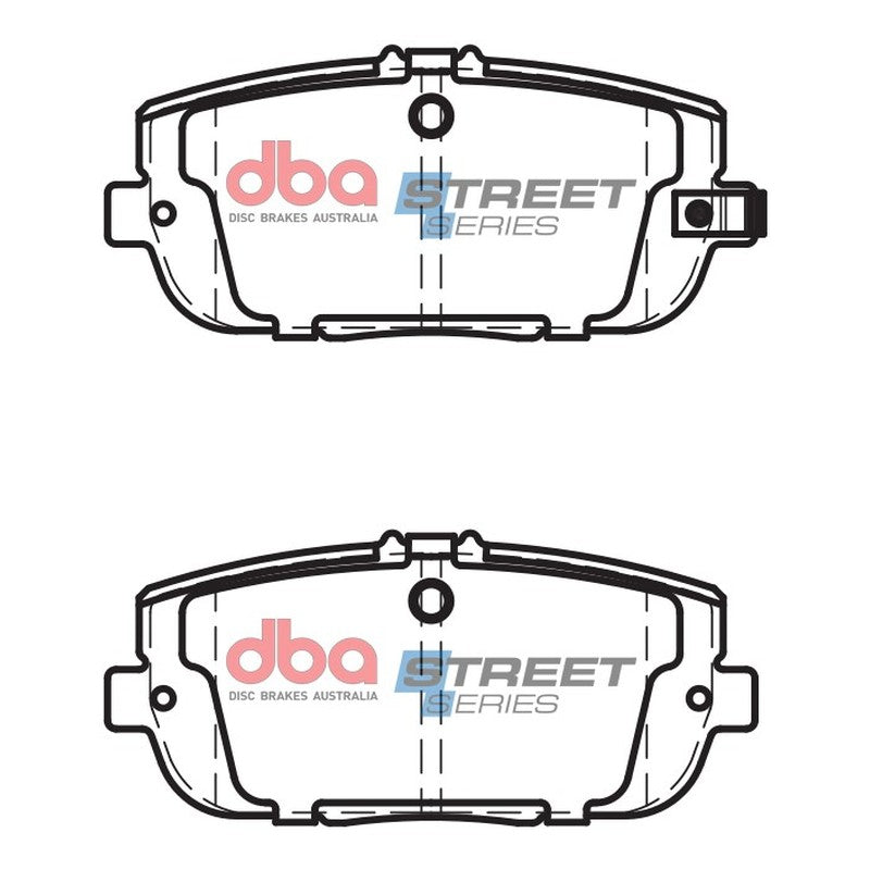 DBA Street Series Ceramic Brake Pads 99.1mm x 44.4mm DB2064SS - Rear