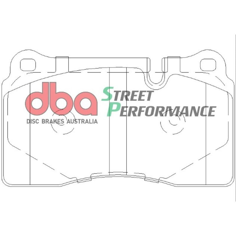 DBA Street Performance Brake Pads 131.7mm x 77.3mm DB2073SP - Front