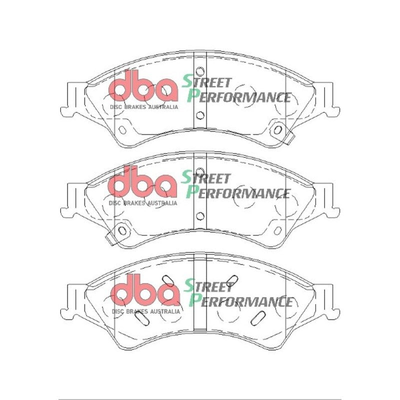 DBA Street Performance Brake Pads 194mm x 68mm DB2074SP - Front